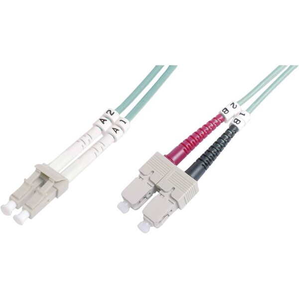 Digitus Fiber Optic Patch Cable, LC SC, Multimode 50/125 µ, Duplex, Class OM3 10 m (DK-2532-10/3)