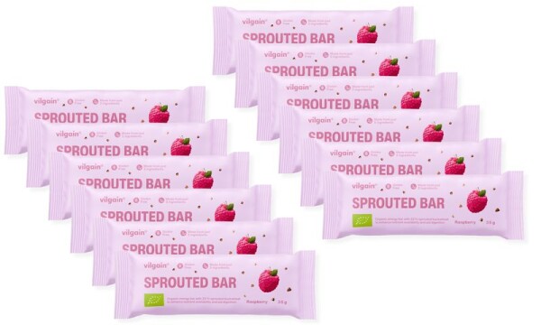 Vilgain Sprouted Energy Bar BIO – 12× malina 35 g