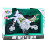 Mamido Motorka Crossbike Off-Road s efektmi biela