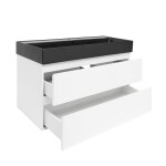 Kúpeľňová skrinka s umývadlom SAT B-Way 99x50x45 cm biela lesk BWAY2100WU2BB BWAY2100WU2BB