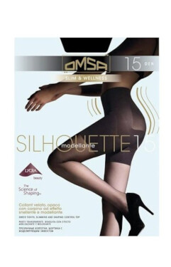 Dámske pančuchové nohavice Omsa Silhouette 15 den béžová přírodní/odd.béžová 2-S