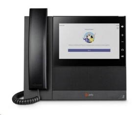 Poly CCX 600 čierna / Multimediálny telefón / MS Teams / 24 liniek / 7 displej / 2x RJ-45 / WiFi / BT / PoE (82Z84AA)