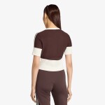 Tričko adidas V-Neck Shirt With Buttons Aurora Coffee S