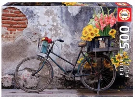 Educa Puzzle Bicykel s kvetinami /500 dielikov/ od 10 rokov