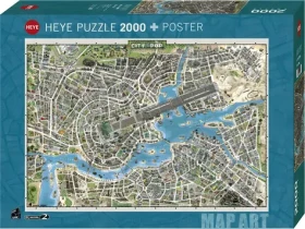 HEYE Puzzle Map Art: Mesto popu