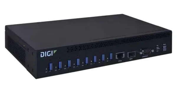 Digi AnywhereUSB 8 PLUS / Sieťový USB hub / 8 portov / vr. licencia LCA na 1 rok (AW08-G300)