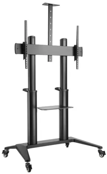 VivoLink VLFS70120 čierna / Stojan na kolieskach pre LCD a TV 70-120" / výškovo nastaviteľný / nosnosť 140kg (VLFS70120)