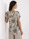 Blúzka D73771M11171D khaki farba XL