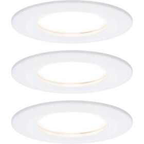 Paulmann Nova vstavané svietidlo do kúpeľne sada 3 ks LED LED 18 W IP44 biela (matná); 93496