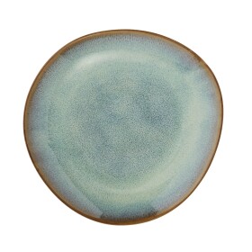 MADAM STOLTZ Dezertný tanier Green Reactive Glaze Ø 16 cm