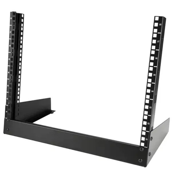 StarTech Otvorený rack 8U čierny / Otvorený rack / 19" / max. nosnosť 50 kg / oceľ (RK8OD)