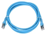 Extralink Cat.6A S/FTP modrá / Patch kábel / RJ-45 / 2 m / 10 Gbit/s / LSZH