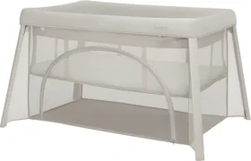 Lionelo Postieľka cestovná Mila 2v1 Beige Cream / Skladacia / Hmotnosť 7,8 kg / Matrac 4 cm (LO-MILA BEIGE CREAM)