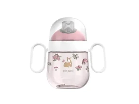 Little Dutch Hrnček s náustkom 200 ml Fairy Garden ružová / od 6 mesiacov (108017065406LD)