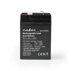 Nedis Dobíjací olovený akumulátor / Olovené / Dobíjací / 6 V / 4500 mAh (BALA45006V)