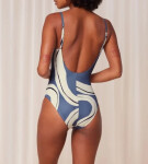 Dámske jednodielne plavky Summer Allure OP 01 blue/ecru - Triumph 38E