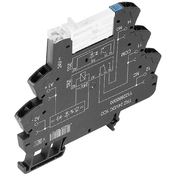 Weidmüller TRZ 24VDC 1CO AGSNO reléový modul, 24 V/DC, 6 A, 1 prepínací, 10 ks; 1984550000