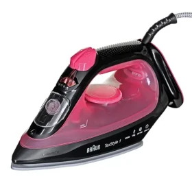 Braun TexStyle 1 SI 1070PU čierno-fialová / Naparovacia žehlička / 2000 W / 130 g/min / keramická podrážka (SI1070PU)