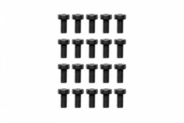 EKWB EK-Loop Hex Key Screw Set M4x8mm - Black (20pcs) (3831109900833)