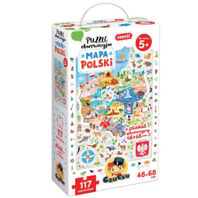 Mamido CzuCzu Pozorovacie puzzle Mapa Poľska 117 dielikov