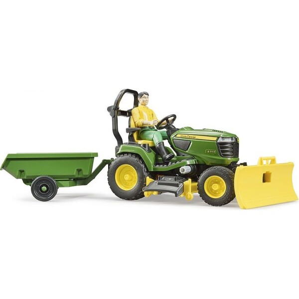 Bruder 62104 Traktor John Deere s prívesom a záhradníkom