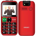 EVOLVEO EasyPhone EB + stojanček červená / 2.4 / 0,3 MP / SOS / microSDHC (EP-850-EBR)