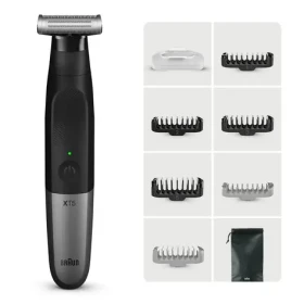 Braun Series X XT5200 čierna/strieborná / Zastrihávač / pánsky / vodeodolný / tvár a telo / 0-5 mm (7500435215121)