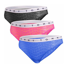 Dámske čipkované nohavičky 3Pack UW0UW02522-0VH - Tommy Hilfiger L