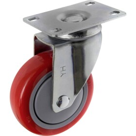TOOLCRAFT TO-5137953 Otočné koliesko 100 mm s montážnou doskou Nosnosť (max.): 125 kg; TO-5137953