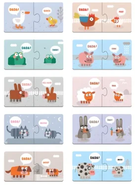 Mudpuppy Puzzle Tvoje prvé slovo bude Otec!