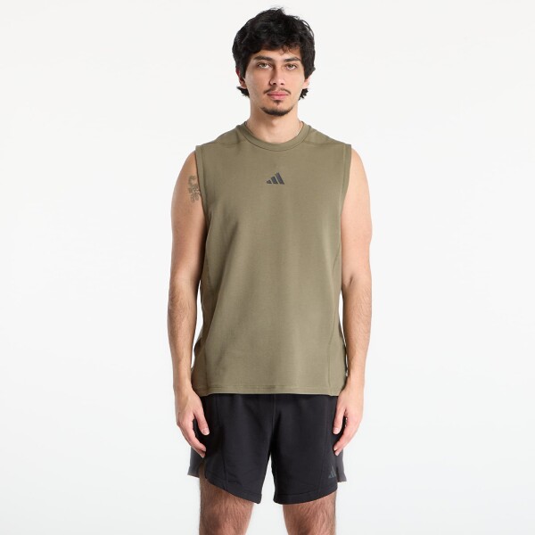 Tričko adidas D4T X Sleeveless Tank Top Olive Strata M