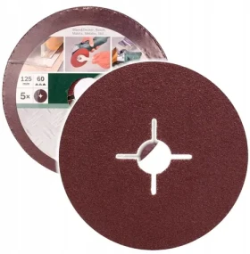 BOSCH Brúsny papier 125 mm / Brúsny papier / Pre uhlové brúsky / 5 ks (2609256251)