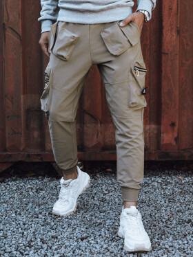 Pánske cargo nohavice béžové FashionStreet UX4302 L
