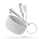 Kiwi design 5M Link Cable with charing 5m biela / kábel pre virtuálnu realitu / 18W / USB 3.2 (QC-8U/HJT-544)
