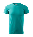 Ťažké nové tričko unisex smaragdové 2XL