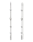Guess Dlhé náušnice s kryštálmi Wonderlights JUBE04412JWRHT/U