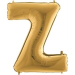 Nafukovací balónik písmeno Z zlaté 102 cm - Grabo
