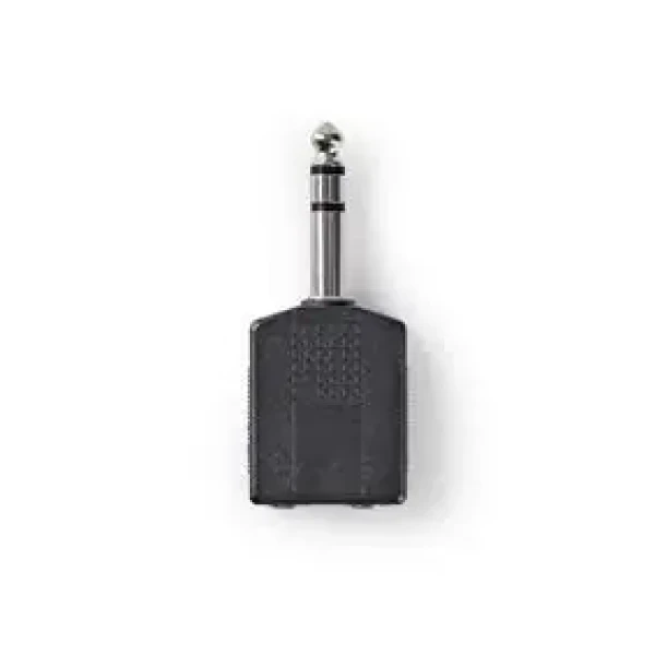 Nedis Stereo audio adaptér jack 6.35 mm (M) - 2x jack 6.35 mm (F) 10 ks čierna (CAGP23940BK)