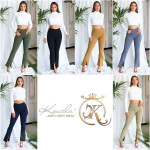 Sexy Must Have Highwaist Pants with cut navy L/XL