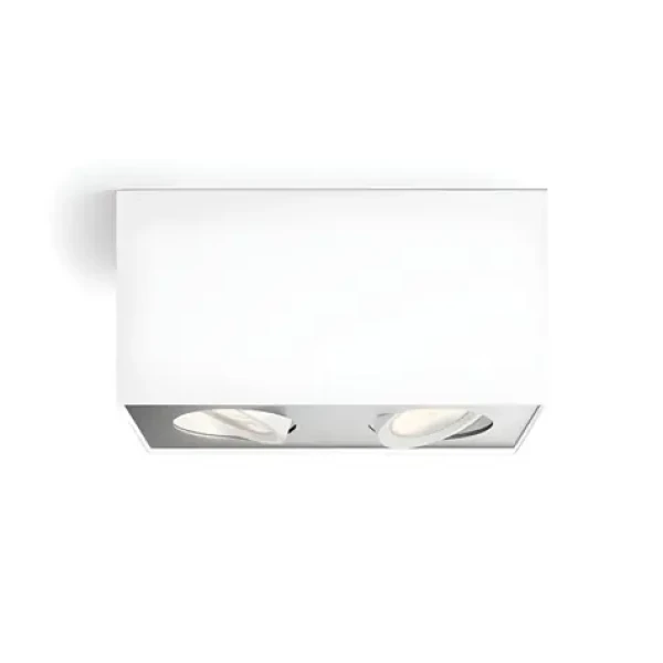 Philips Box 2x4,5W biela / LED stropné bodové svietidlo / 1000 lm / 2200-2700K WarmGlow / IP20 (SKL000301064)