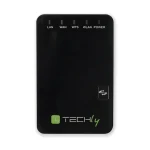 Techly 301078 / Wireless-N mini router / 802.11n / 2.4 GHz / 300 Mbps / 1x WAN / 1x LAN / 2x anténa (301078)