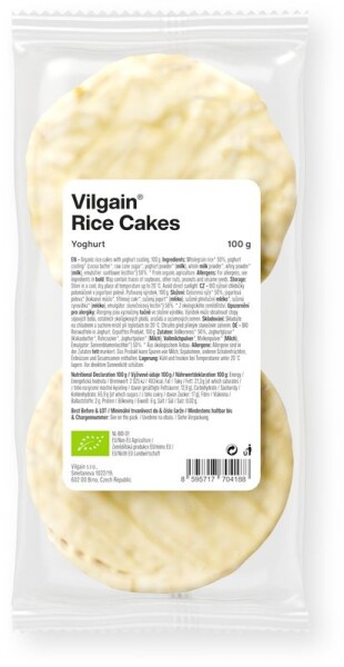 Vilgain Ryžové chlebíčky BIO – jogurt 100 g