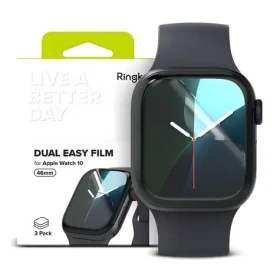 Ringke Dual Easy ochranná fólia pre Apple Watch 10 46 mm / Ochranná fólia / 3 ks