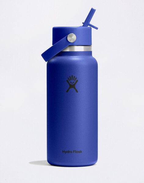 Hydro Flask Wide Mouth with Flex Straw Cap (946 ml) Capri Blue