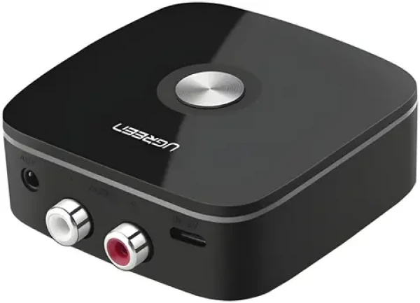 Ugreen CM106 čierna / Bluetooth prijímač / Bluetooth 5.1 / 2x RCA / jack 3,5 mm / aptX HD (6941876230600)