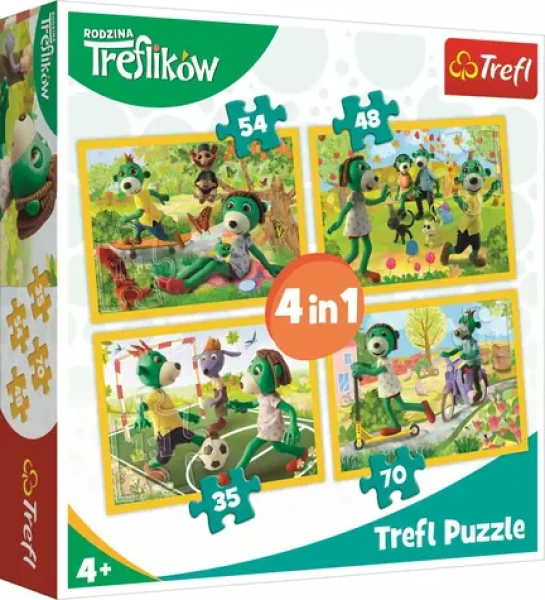Trefl - Puzzle - Treflíci: Spoločné Chvíle 4v1