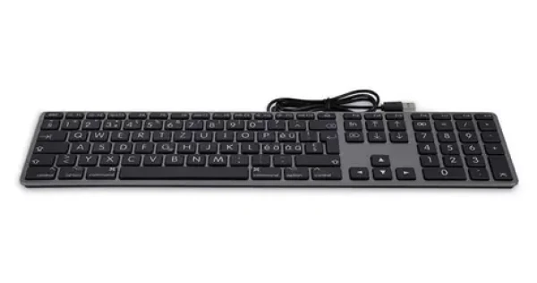 LMP Large Font Keyboard Space Gray / Klávesnica pre Mac / drôtová / USB / 110 kláves / EN layout (24266)
