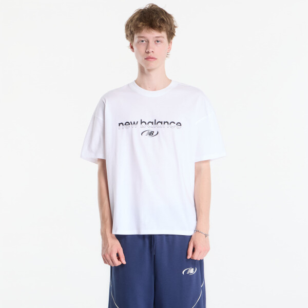 Tričko New Balance Trackside T-Shirt White L