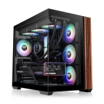 Thermaltake View 380 WS ARGB čierna/drevo / ATX / 2x USB-A 3.2 / 1x USB-C 3.2 Gen 2 / 4X 120mm ARGB / bez zdroja (CA-1Z2-00M1WN-WS)