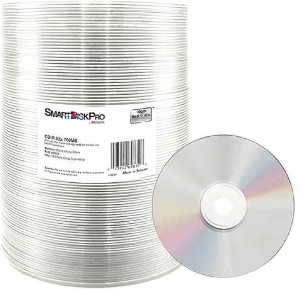 Smartdisk BD- R 25GB / Blu-ray disk / Biely Thermal Printable / Spindle (69836)